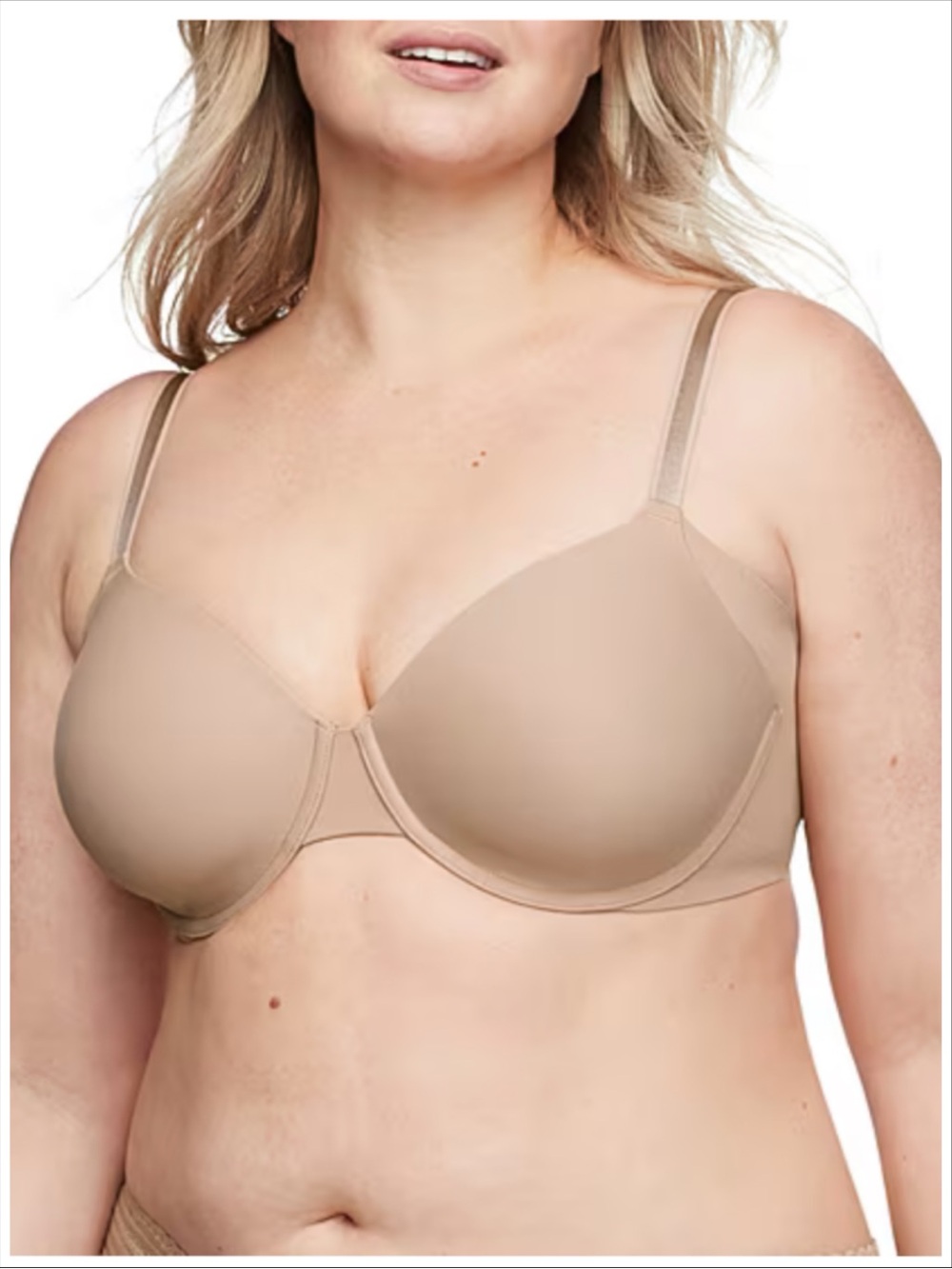 Warners Women's No Side Effects Underwire Bra NEW ~ Size 38C ~ Item #8001
